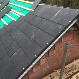 New slatted roof, roof repair