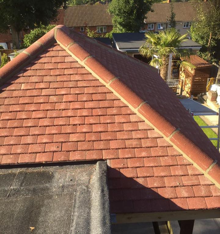 New tiled roof