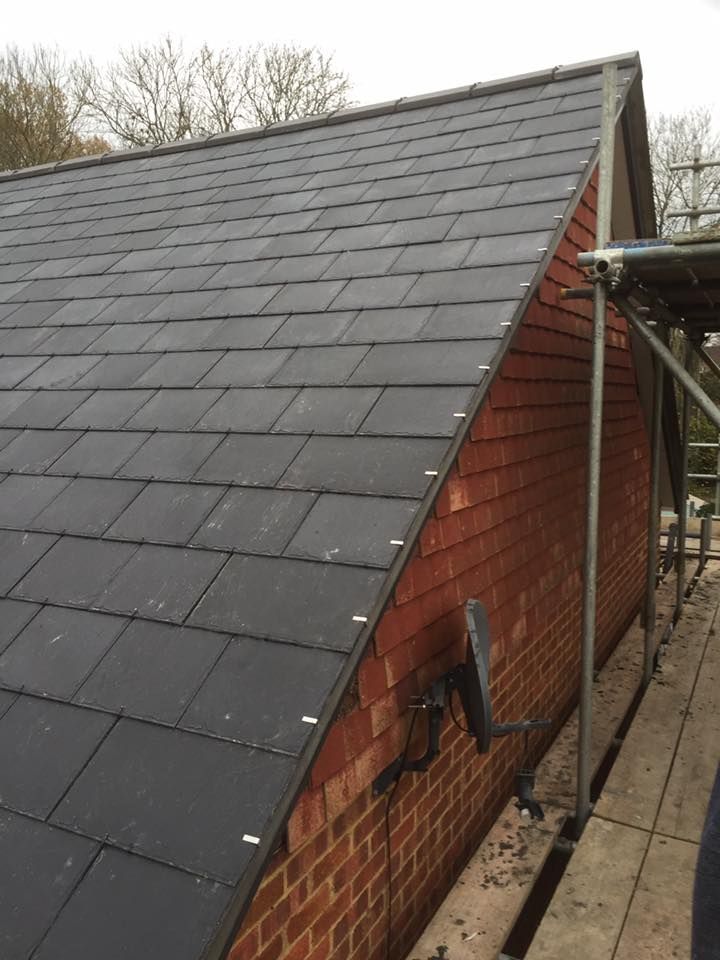 New slated roof